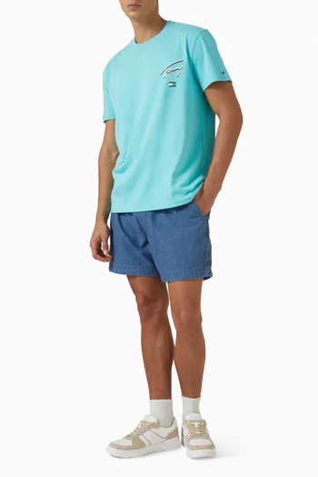 Signature Back Logo T-shirt in Cotton