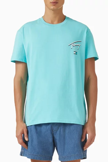 Signature Back Logo T-shirt in Cotton