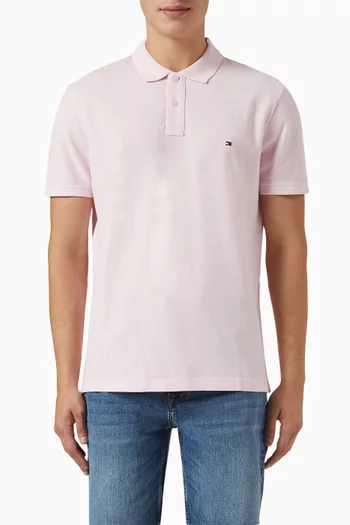 Garment-dyed Polo Shirt in Cotton