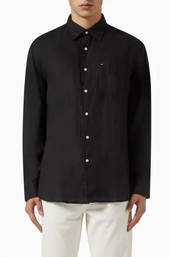 Piece-dyed Shirt in Linen
