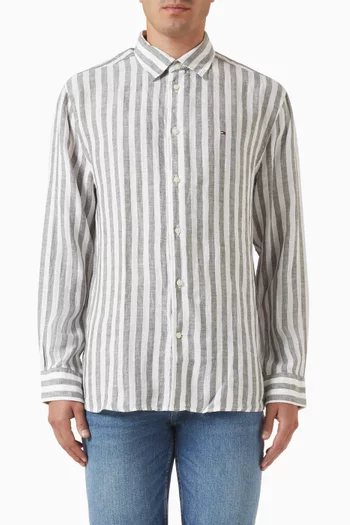 Stripe Shirt in Linen