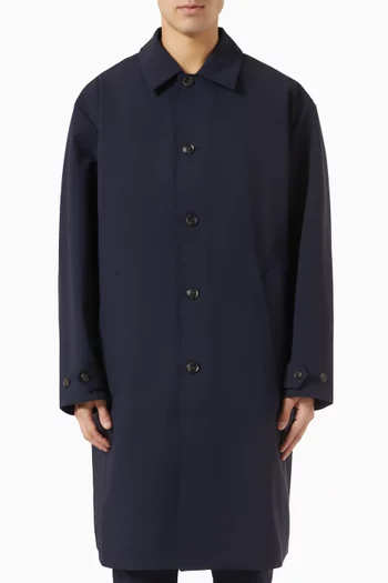 3-in-1 Oversized Car Coat in Stretch Nylon