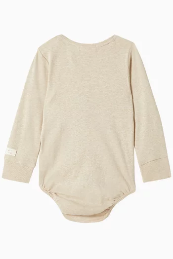 Appliqué Bodysuit in Organic Cotton
