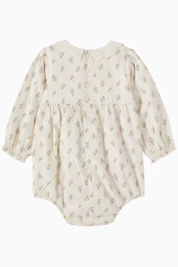 Primrose Gathered Bodysuit in Organic Cotton