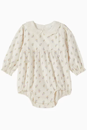 Primrose Gathered Bodysuit in Organic Cotton