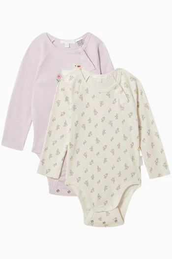 Primrose Bodysuits in Organic Cotton, Set of 2