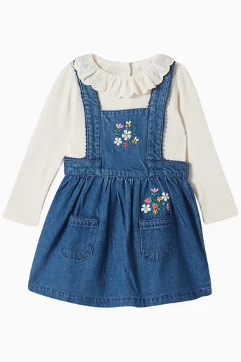 Ruffle Pointelle Bodysuit in Organic Cotton