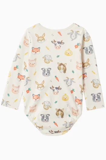 Farm Friends Bodysuit in Organic Cotton