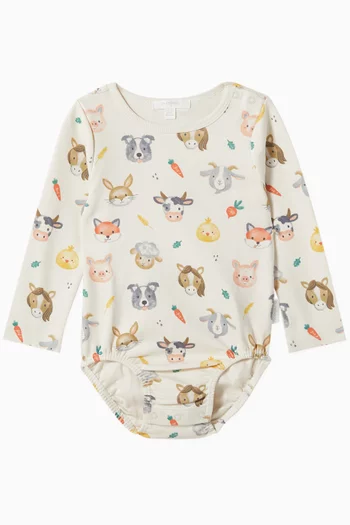 Farm Friends Bodysuit in Organic Cotton