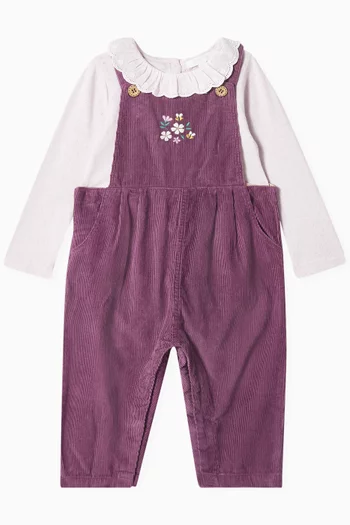 Ruffle Pointelle Bodysuit in Organic Cotton