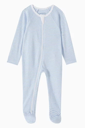 Essentials Zip-up Sleepsuit in Organic Cotton