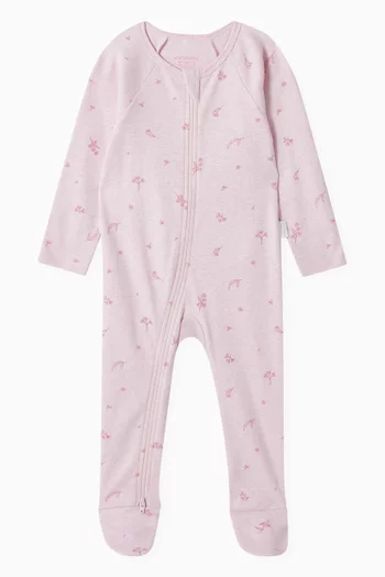 Essentials Zip-up Sleepsuit in Organic Cotton
