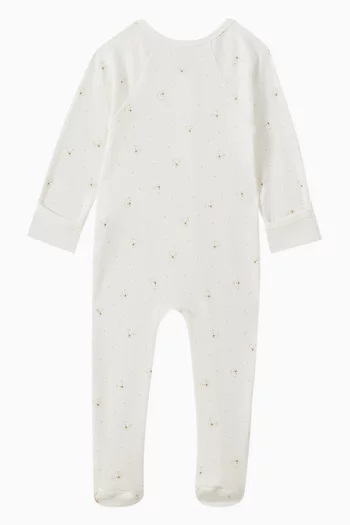 Essentials Zip-up Sleepsuit in Organic Cotton