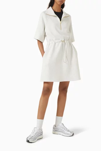 Paisley Half-zip Dress in DoubleSoft®