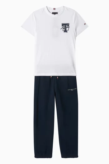 Varsity Graphic Logo T-shirt in Cotton