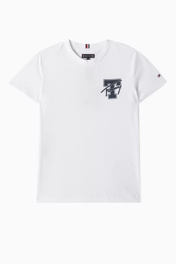 Varsity Graphic Logo T-shirt in Cotton