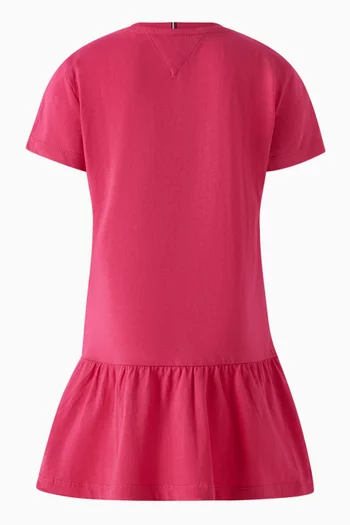 Tonal-embroidered Flag Logo Dress