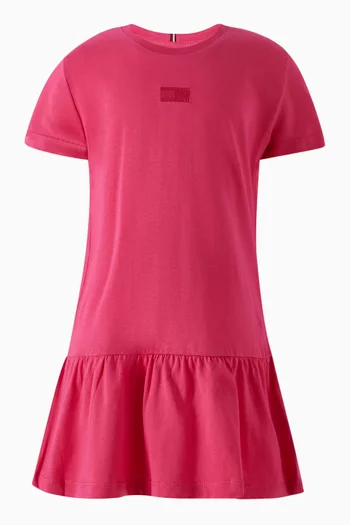 Tonal-embroidered Flag Logo Dress