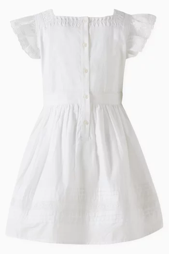 Broderie Anglaise Dress in Cotton