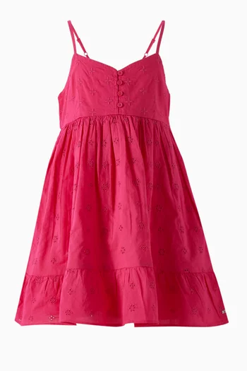 Broderie Anglaise Dress in Cotton
