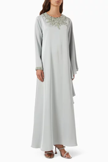 Crystal-embellished Dress in Crepe