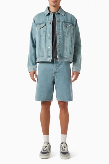 Saeddie Shorts in Denim