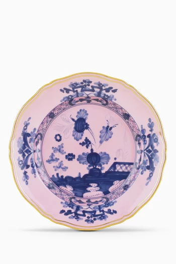 Antico Doccia Flat Dessert Plate in Porcelain, 21cm