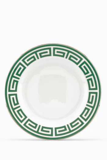 Round Flat Plate in Porcelain, 30.5cm