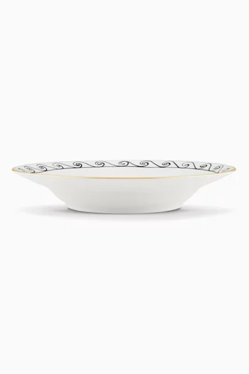 Soup Plate in Porcelain, 24.5cm