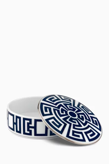 Labirinto Round Trinket Box in Porcelain