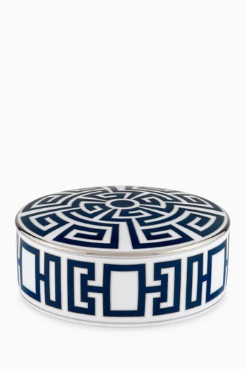 Labirinto Round Trinket Box in Porcelain