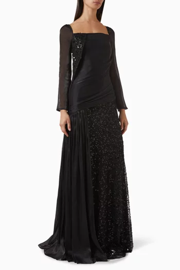 Sequin-embellished Gown
