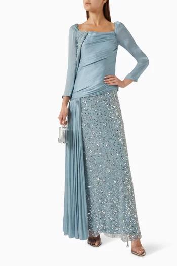 Sequin-embellished Gown