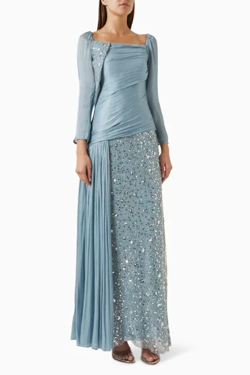 Sequin-embellished Gown