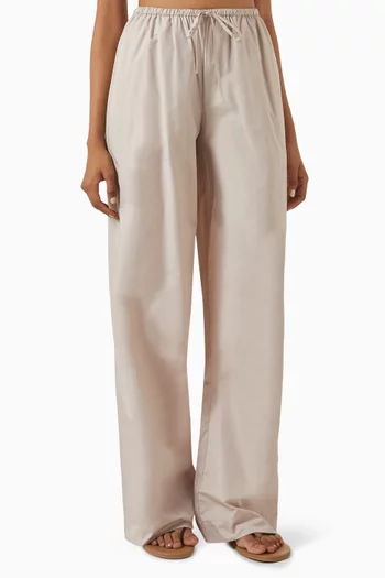 Straight-fit Pants in Cotton-blend