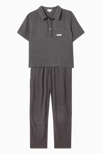 Fortt Polo T-shirt in Linen-blend