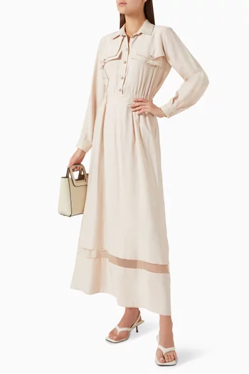 Shirt Dress in Viscose