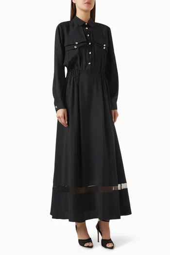 Shirt Dress in Viscose