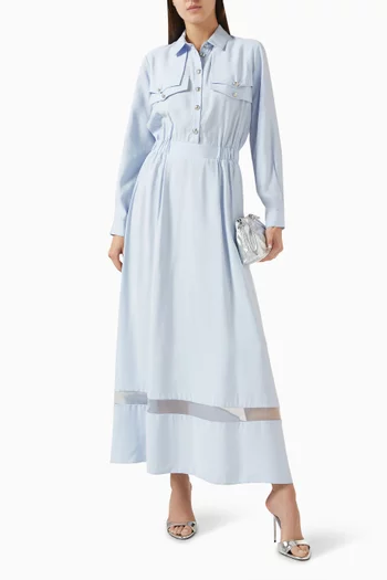 Shirt Dress in Viscose
