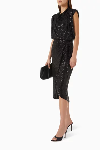 Sequin-embellished Fringe Skirt
