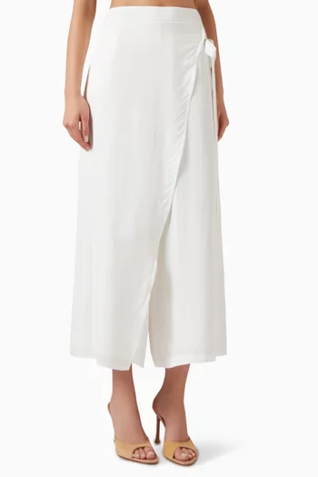 Wrap-up Pants in Viscose