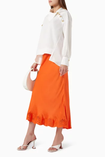 Button Top in Cotton-blend