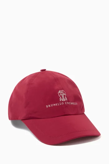 Logo Baseball Cap in Cotton-gabardine
