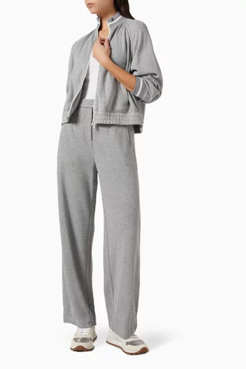 سويت شيرت بسحّاب بيكيه لامع