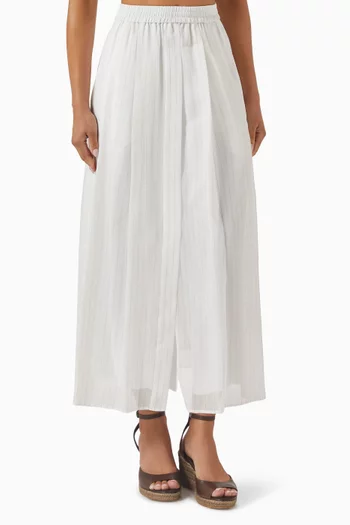 Pinstripe Skirt in Cotton Organza