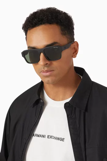 Milk Vibes D-frame Sunglasses in Plastic