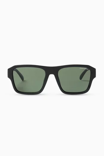 Milk Vibes D-frame Sunglasses in Plastic