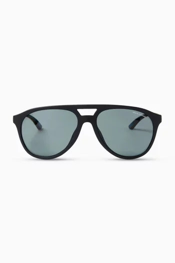 Sport Essential Aviator Sunglasses in Plastic