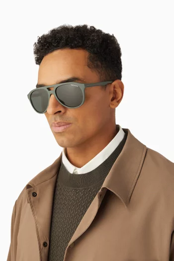 Sport Essential Aviator Sunglasses in Plastic