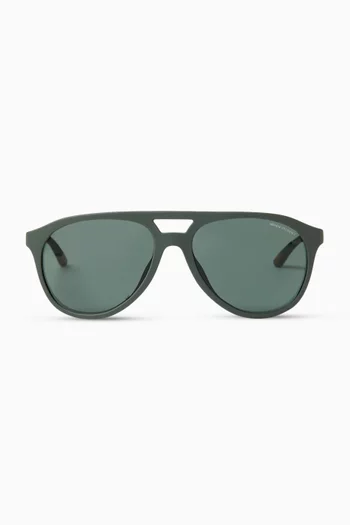 Sport Essential Aviator Sunglasses in Plastic